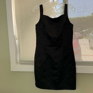 Little Black Dress- satin acetate size 8